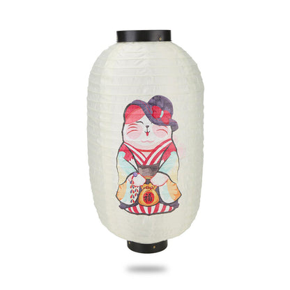 Lanterne Japonaise Maneki Neko en Papier
