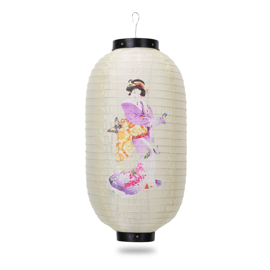 Lanterne Japonaise Dessin de Geisha