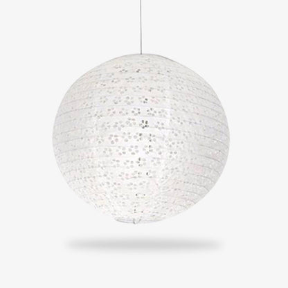 Lanterne Japonaise Blanche Ronde en Papier Washi