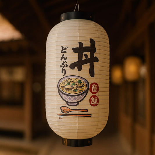 Lanterne Japonaise Soupe Miso et Baguettes