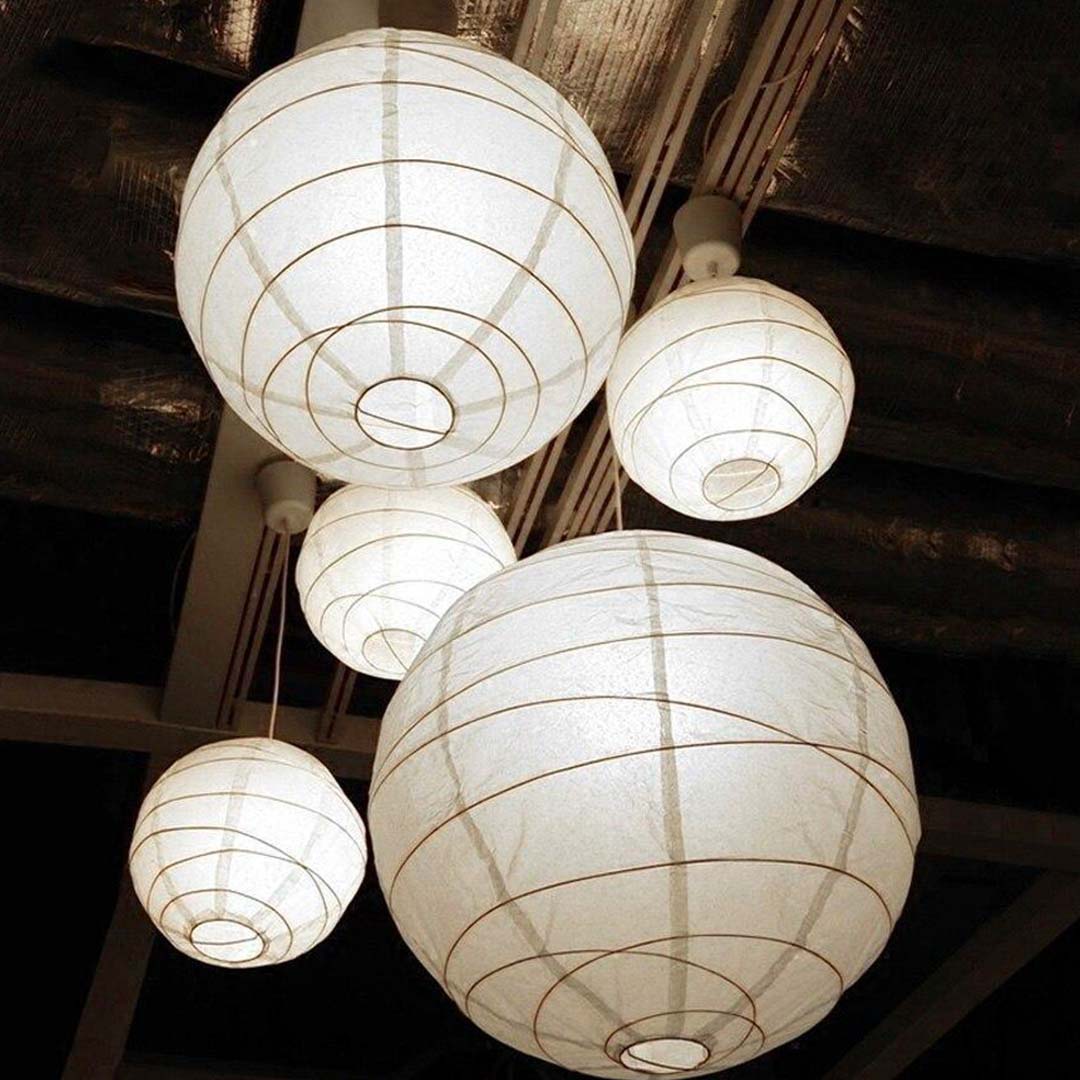 Lanterne Japonaise Blanche Pliable en Papier