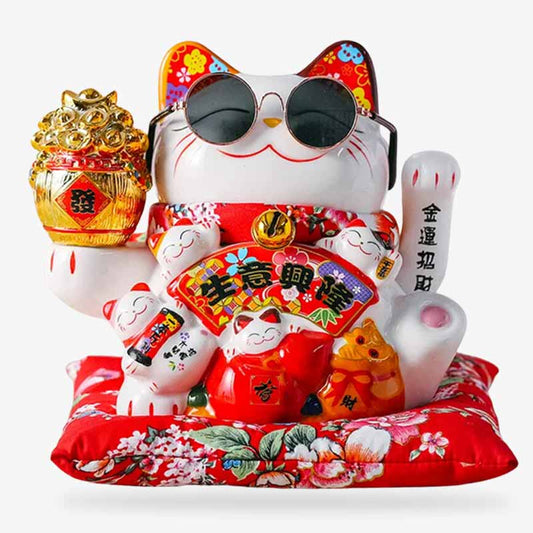 Maneki Neko Tirelire Éventails Sensu 18 cm
