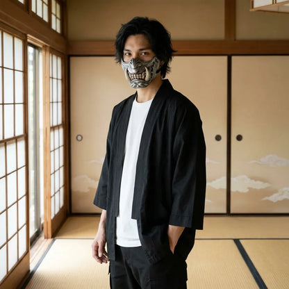 Masque Samouraï Oni Menpo pour Adulte