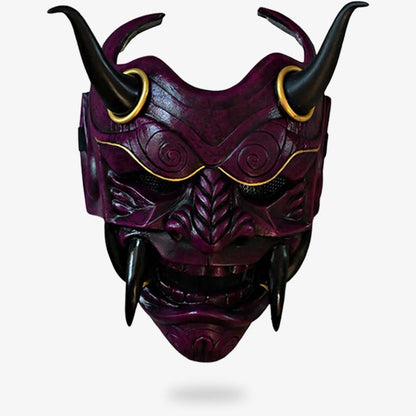 Masque Japonais Démon Intégral à Cornes