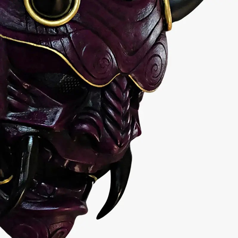 Masque Japonais Démon Intégral à Cornes