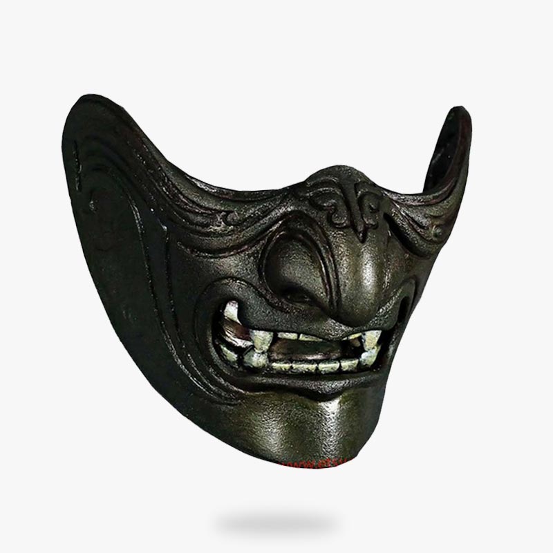 Masque Japonais Démon Samouraï à Lanières