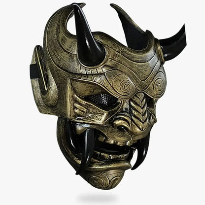 Masque Oni Démon au Visage Grimaçant