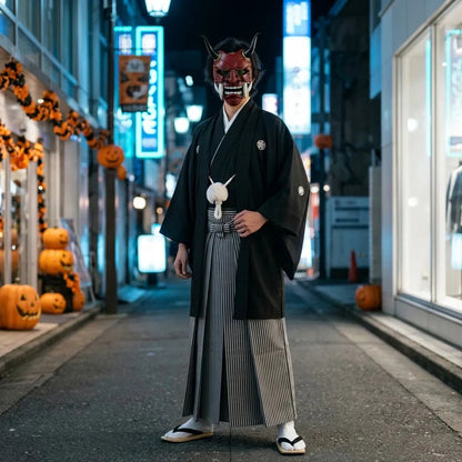 Masque Japonais Démon Hannya en Fibre de Verre
