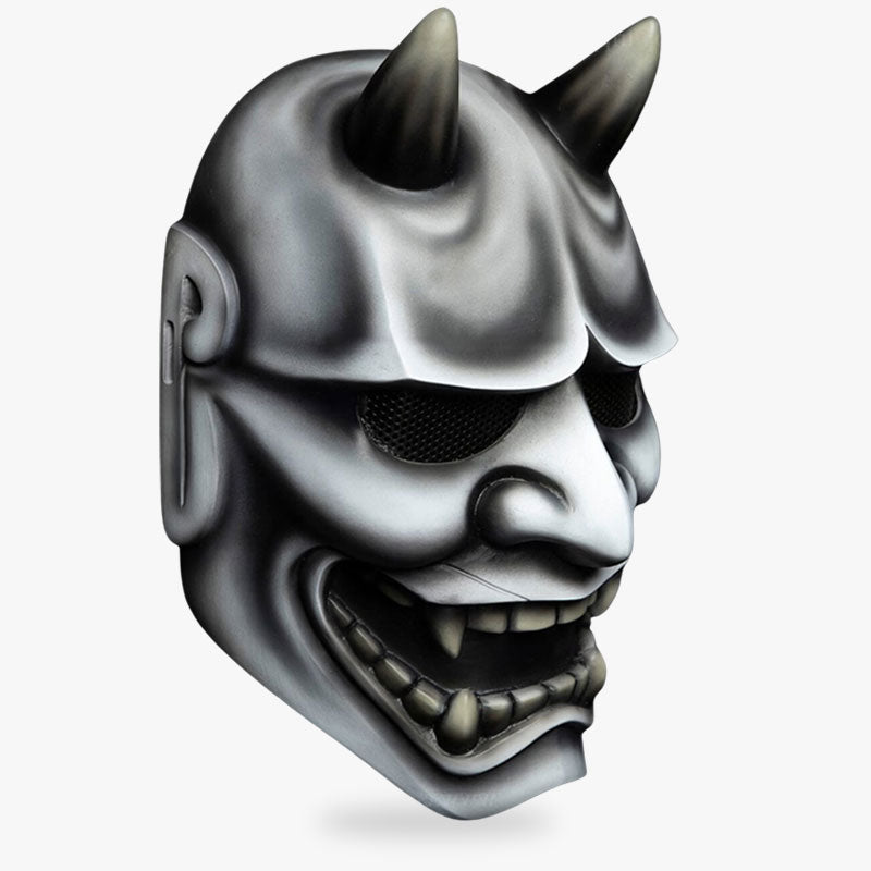 Masque Hannya Gris en Fibre de Verre