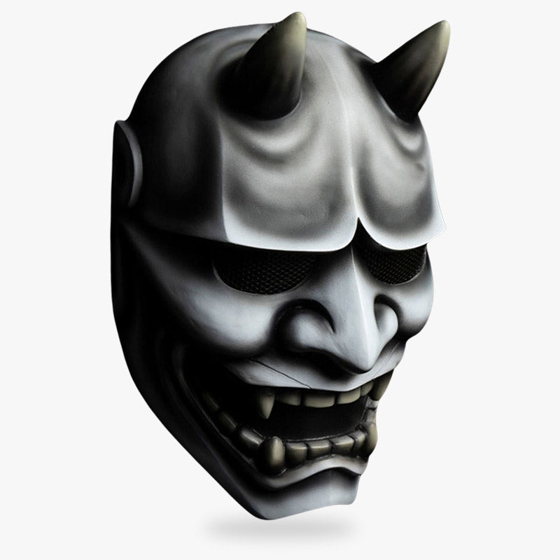 Masque Hannya Gris en Fibre de Verre