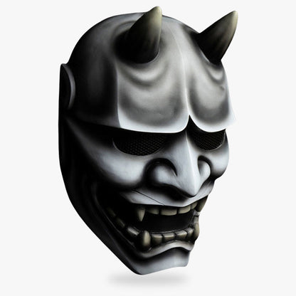 Masque Hannya Gris en Fibre de Verre