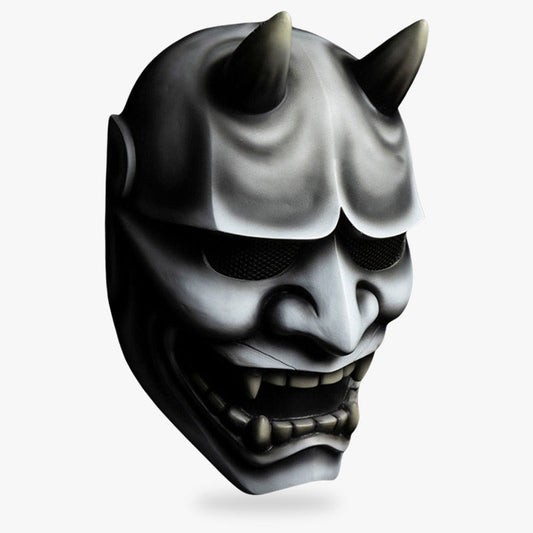 Masque Hannya Gris en Fibre de Verre