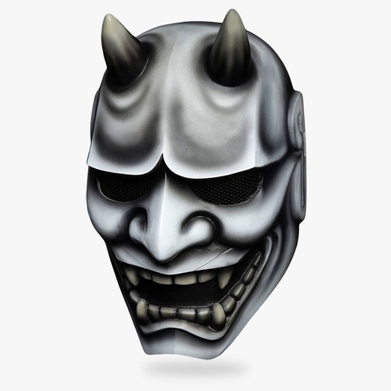 Masque Hannya Gris en Fibre de Verre