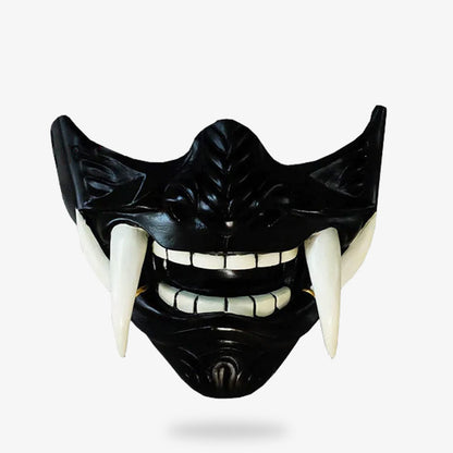 Masque Japonais Mempo Noir en PU Rigide
