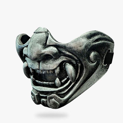 Masque Samouraï Oni Demi-Masque Fibre de Verre