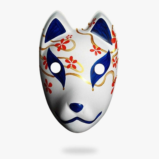 Masque Kitsune de Matsuri en Pâte à Papier