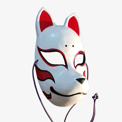 Masque Kitsune Inspiré des Ninjas de Manga