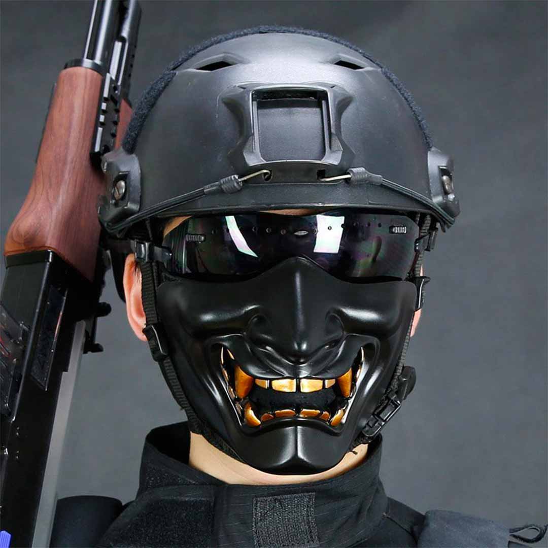 Masque Japonais Ninja Oni Bandeau Néoprène