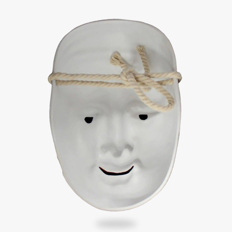 Masque Japonais Nô en Résine à Cordon