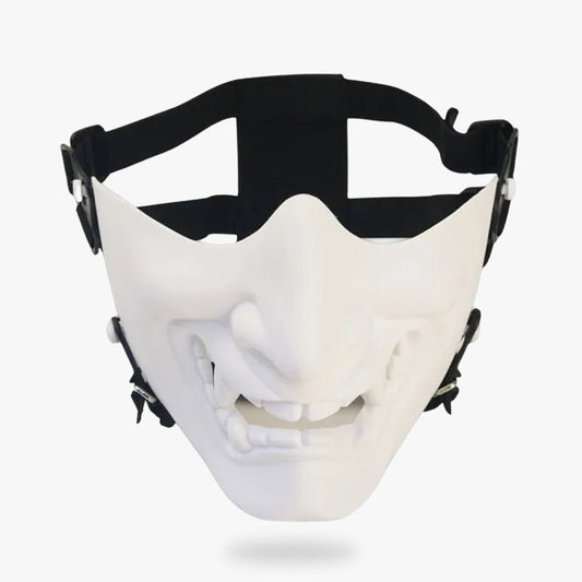 Masque Oni Blanc Shinobi en Résine