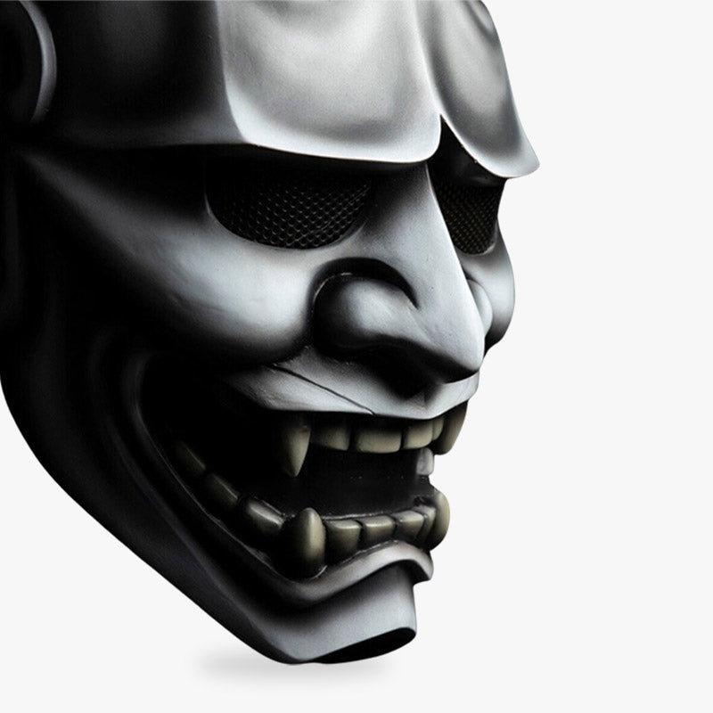 Masque Hannya Gris en Fibre de Verre