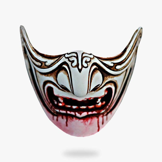 Masque Samouraï Oni aux Taches de Sang