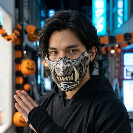 Masque Samouraï Oni Menpo pour Adulte