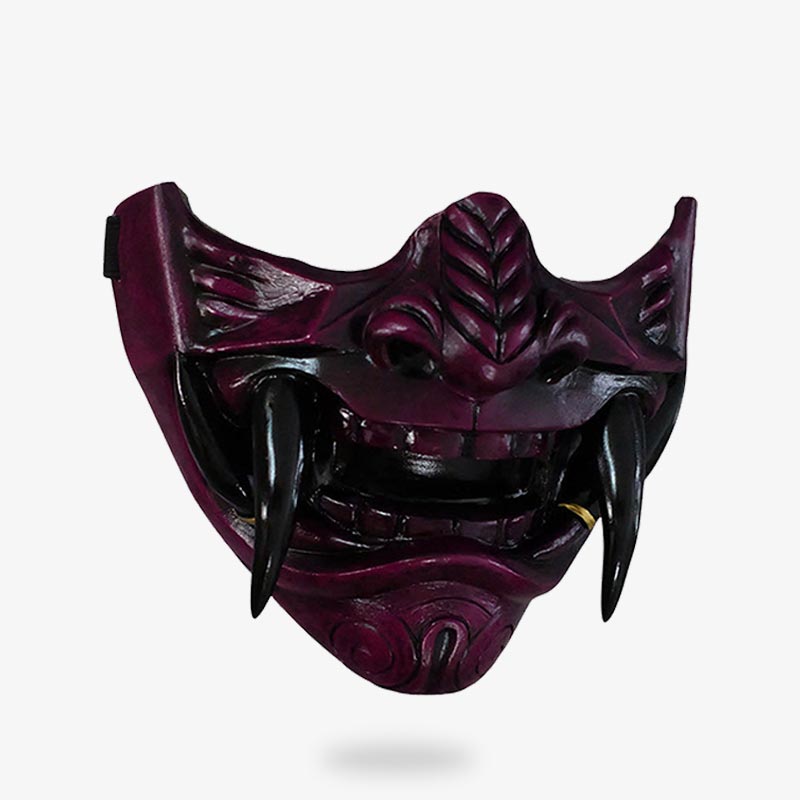 Masque Japonais Traditionnel Oni en PU Rigide