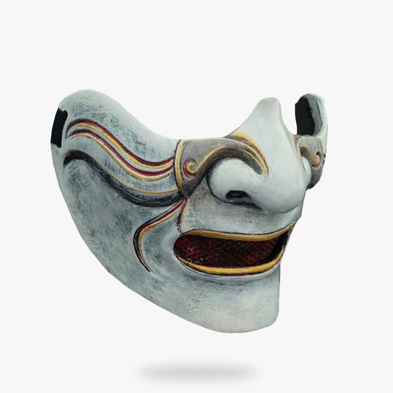 Masque Japonais Guerrier Mempo Motif Yurei
