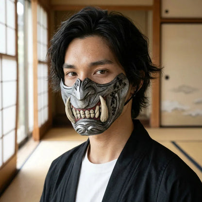 Masque Samouraï Oni Menpo pour Adulte