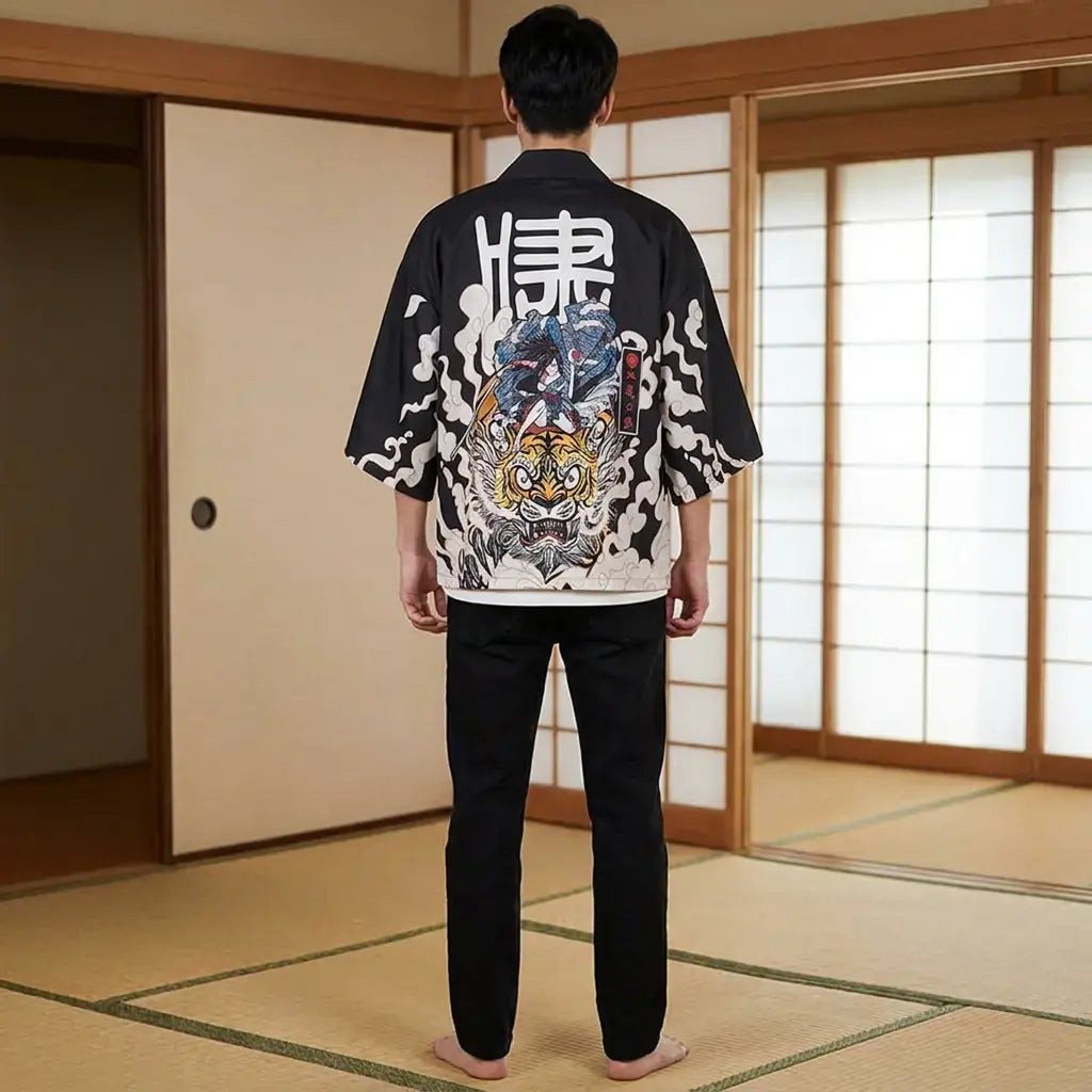 Haori Murasame Femme Samouraï et Tigre