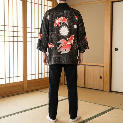 Haori Carpe Koi Rouge Soulive