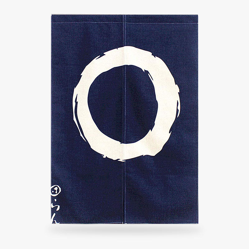 Noren Long Cercle Enso à l'Encre