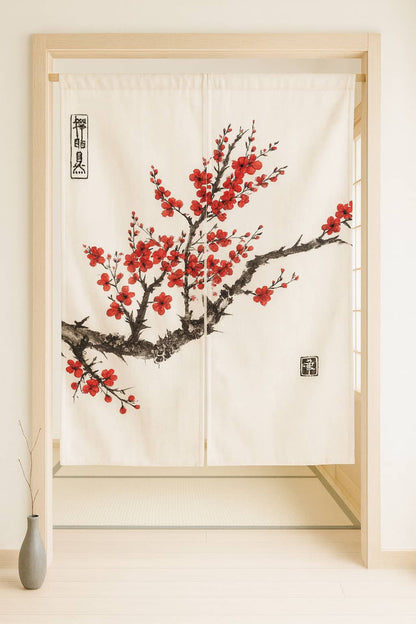 Noren Branche à l'Encre et Kanji