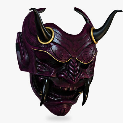 Masque Japonais Démon Intégral à Cornes