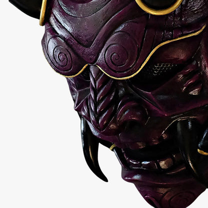 Masque Japonais Démon Intégral à Cornes