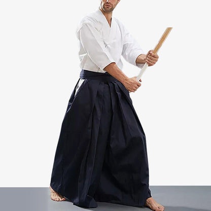 Pantalon Hakama Homme Arts Martiaux Coton
