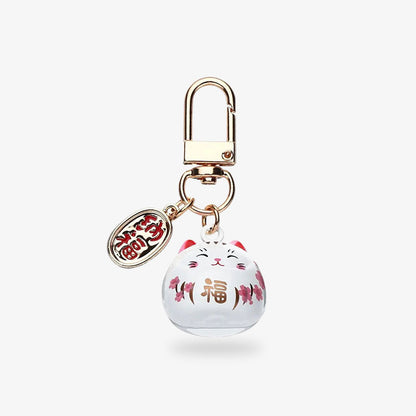 Maneki Neko Porte-Clé Kawaii Sakura et Cadenas