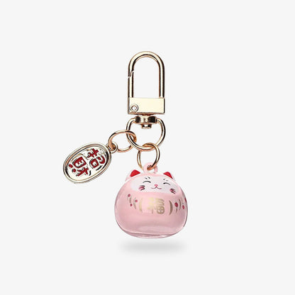 Maneki Neko Porte-Clé Kawaii Sakura et Cadenas