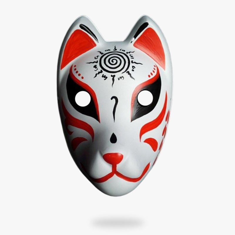 Masque Kitsune Sceau de Naruto en Pâte à Papier