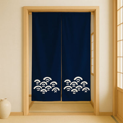 Noren Seigaiha Vagues de la Mer Bleue