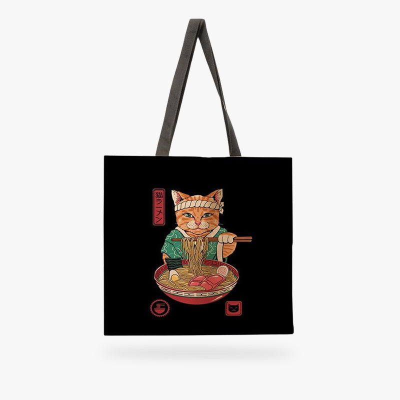 Maneki Neko Tote Bag en Toile de Lin