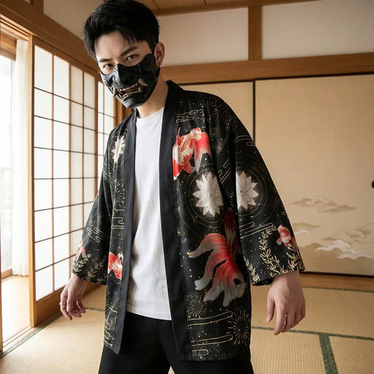 Haori Carpe Koi Rouge Soulive