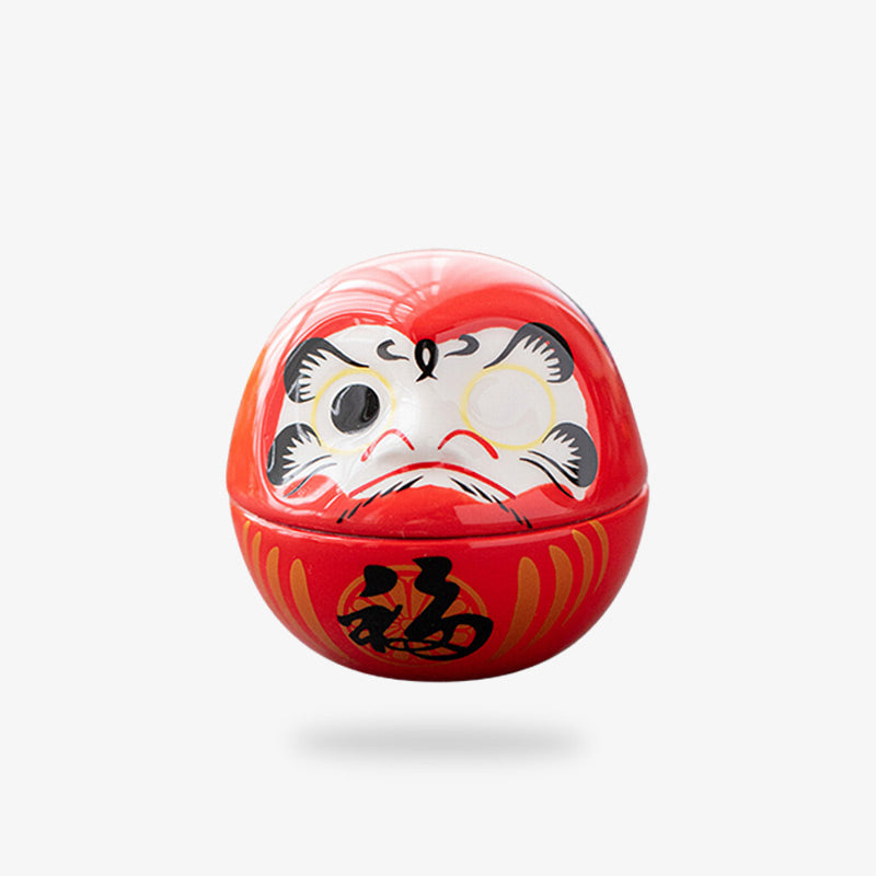 Daruma Rouge en Céramique 6 x 6 cm
