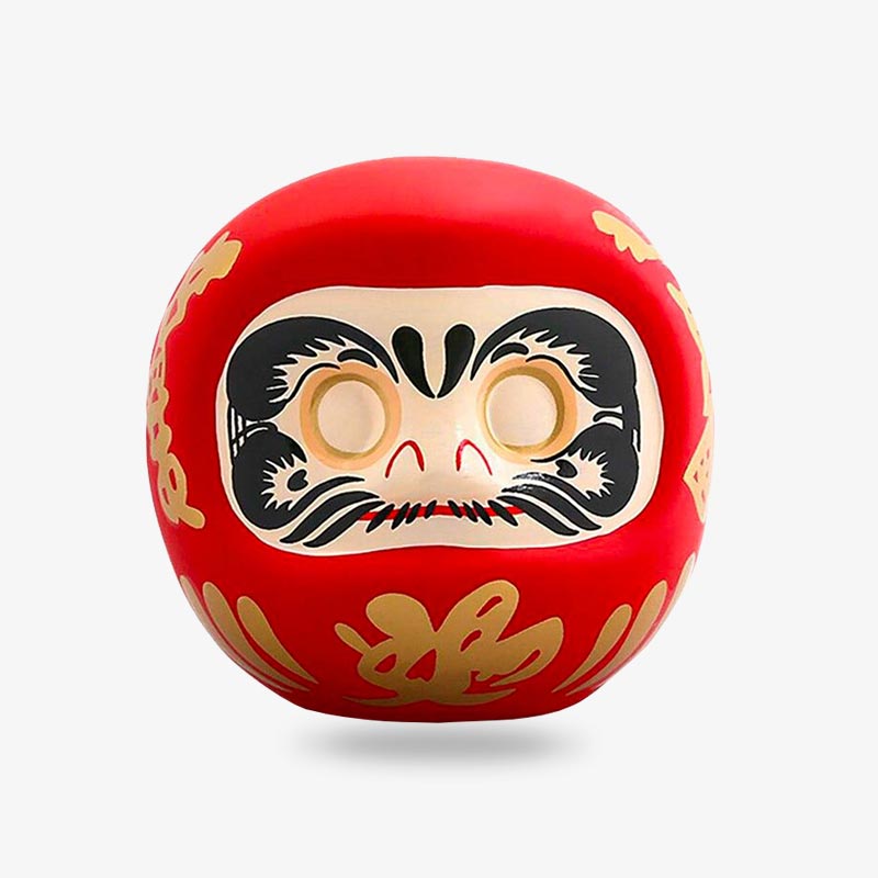 Daruma Rouge Porte-Bonheur Tirelire