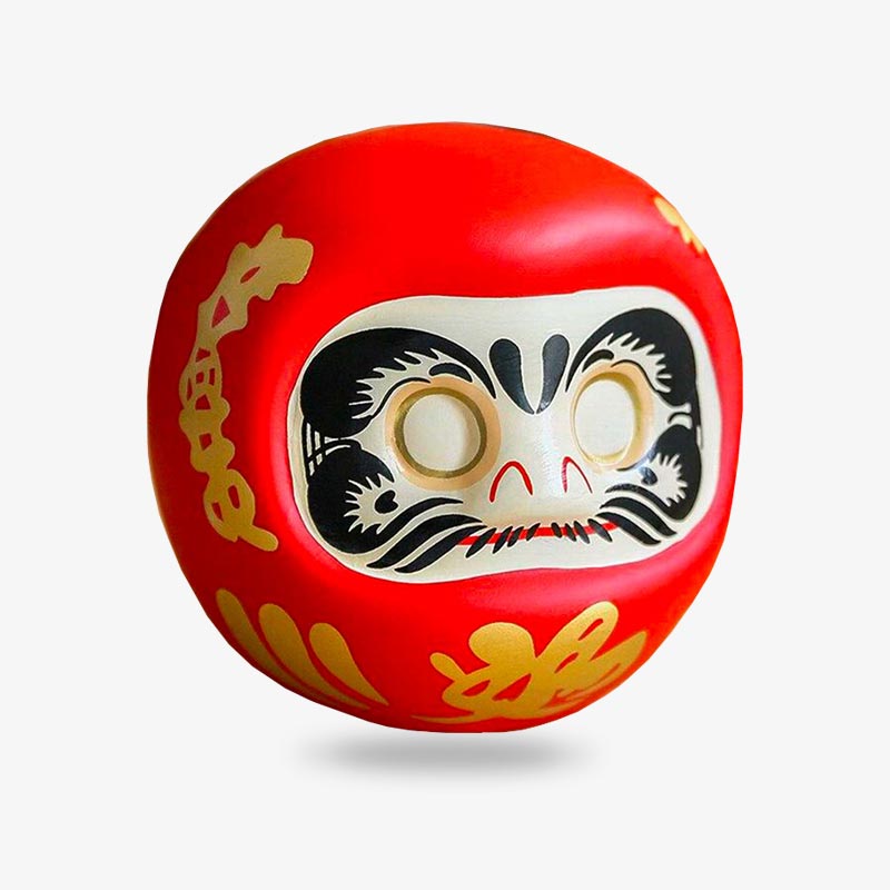 Daruma Rouge Porte-Bonheur Tirelire