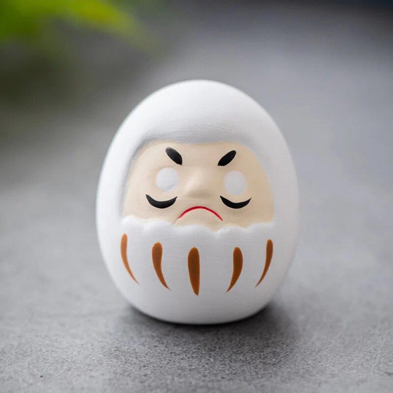 Daruma Ichi Blanc en Céramique 4,5 cm