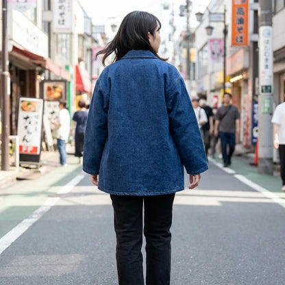 Haori Bleu Indigo en Coton