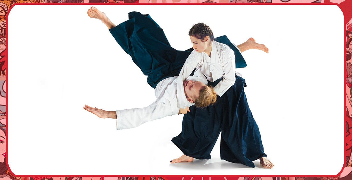 Pantalon Hakama Aikido Bleu Marine