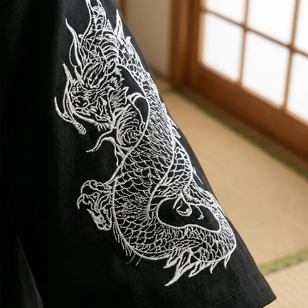 Haori Homme Motif Dragon Japonais